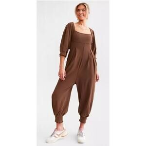 Free People Brown Jumpsuit